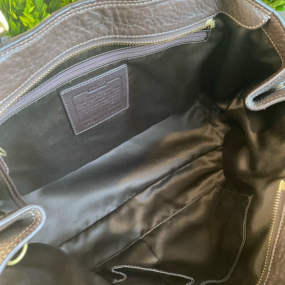 Coach Large Gold Buckle Soho Shoulder Bag – Mahogany Brown Floral Scarf Accent - Picture 16 of 17